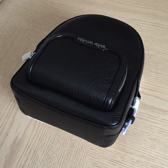 Michael Kors Jaycee Black Leather Backpack - Picture 4 of 10